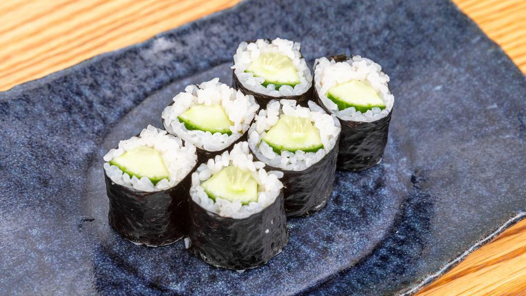 Cucumber · Vegetarian. Cut roll with six pieces.