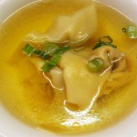 Wonton Soup · With fried noodle.