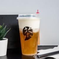 Jasmine Tea With Milk Foam · Add preparation choice and size choice