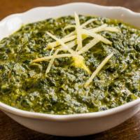 Saag Paneer · Cheese with fresh spinach.