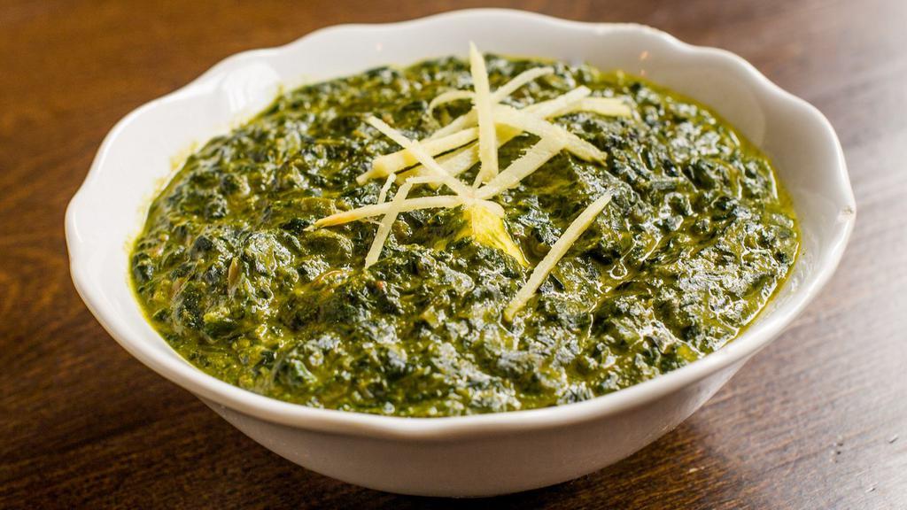 Saag Paneer · Cheese with fresh spinach.