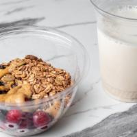 Granola · Served over chilled nitro oat milk or almond milk (keto).