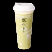 Fresh Avocado Tea / 满杯牛油果 · Ice blended with fresh avocado and Green tea with sweet & salty cheese foam available . cal....