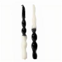 Dip Dye Twisted Candles Classic Black & White · Set of 2 twisted candles. Each candle is unique but always colored with love and passion by ...