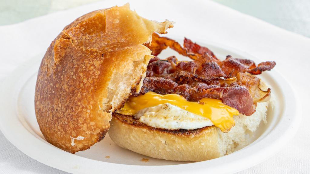 Breakfast Sandwich · Bacon, sausage, ham or bologna.