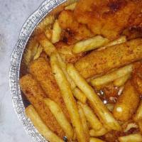 Joe'S Combo Appetizer · Buffalo wings, chicken fingers, mozzarella sticks and French fries.