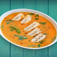 Paneer Pasanda · shallow fried paneer in a smooth, creamy onion-tomato based and cashew nut gravy.