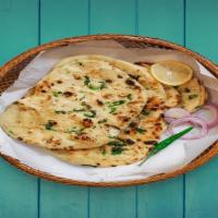 Garlic Naan · fluffy bread topped with garlic