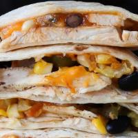 Chicken Quesadillas · 3 CHEESE Quesadilla, delicious chicken