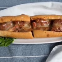 Meatball Parmigiana · Includes soup or salad fresh-baked bread and choice of penne spaghetti or linguine.