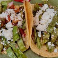 Nopal Taco · Cactus, Cilantro, Onion, Radish, Cotija Cheese