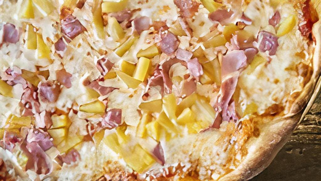 Hawaiian Pizza · Pineapple with choice of chicken or ham.