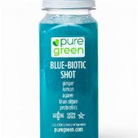 Blue Biotic, Cold Pressed Shot (Probiotic Booster) · Ginger, lemon, agave, blue algae and probiotics.

This cold pressed shot contains 1 billion ...