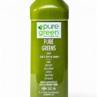 Pure Greens Apple + Lemon And Ginger, Cold Pressed Juice (Nutrient Dense) · Apple, lemon, ginger, kale, spinach, cucumber, celery, zucchini and romaine.

The Pure Green...