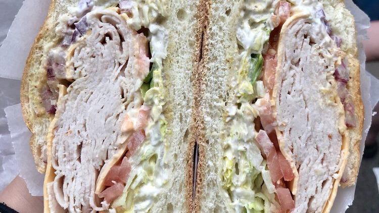 Boar’S Head® Ovengold® Turkey Sandwich · On a roll, sliced bread, bagel, or wrap with cheese, lettuce, tomato and mayo.