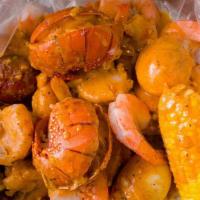 Lobster Tail Combo · 2 Lobster Tails with choice of 1 lb of Crawfish, Green Mussels, Black Mussels, Clams OR Shri...
