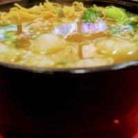 Shrimp Dumpling Noodles Soup · 