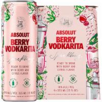 Absolut Berry Vodkarita 4-Pack  355Ml · 