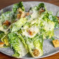 Little Gem Caesar Salad · Pea Shoots, Croutons,  Parmesan  (Vegetarian)