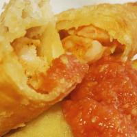 Shrimp Empanada (Add Cheese) · Sautéed shrimps, garlic, olive oil, sofrito...Add any cheese!