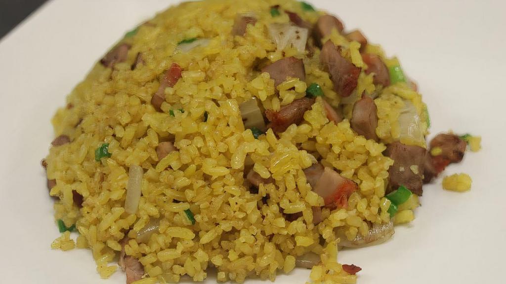 Roast Pork Fried Rice · Mild sweet meat that has been roasted