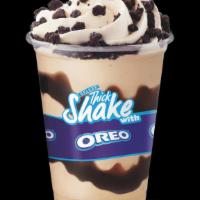 Cookies & Cream Shake · Vanilla Ice Cream, Crushed Oreos & Chocolate Syrup.