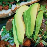 Del Sur Torta · Mexican bread with mayo, black beans. avocado, cilantro, onions, cheese & red salsa. Your ch...