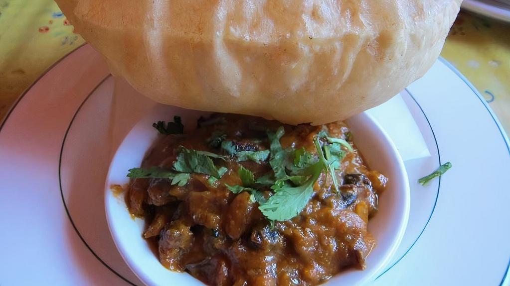 Bombay Liver · Chicken liver served with poori bread.