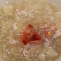 Crab Meat With Fish Maws Soup · 