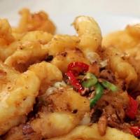 Fried Squid W. Salt And Pepper · Spicy.