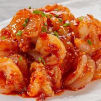 Sautéed Jumbo Shrimp W. Hot Pepper · Spicy.