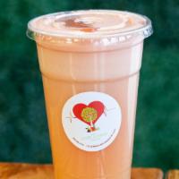 Tropical Queen · Watermelon pineapple apple ginger. (helps the body digest and reduces inflammation)