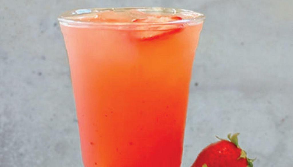 Lemonade Flavor Du Jour (Strawberry) · Refreshing tropical lemonade with a touch of Strawberries!!