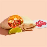 Chicken Burrito · Carne asada, rice, pico de gallo, beans.