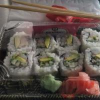 California Roll · Six pieces.