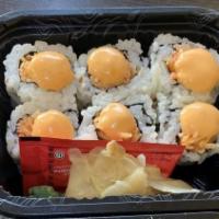 Spicy Crab Meat Roll · Six pieces.