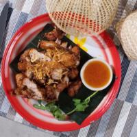 Hat Yai Fried Chicken · fried southern Thai style boneless chicken thigh, crispy shallot served with sticky rice and...