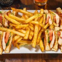 Blt Chicken Club · Crunchy Bacon, Lettuce, Tomato and Freshly Grilled Chicken with side of Honey Mustard.