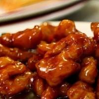 General Tso'S Chicken · Served with white rice.