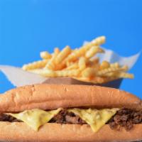 Fatties Classic Philly Cheesesteak Combo  · Classic 8” Philly cheesesteak loaded with grilled steak and melted cheese on a toasted Amoro...