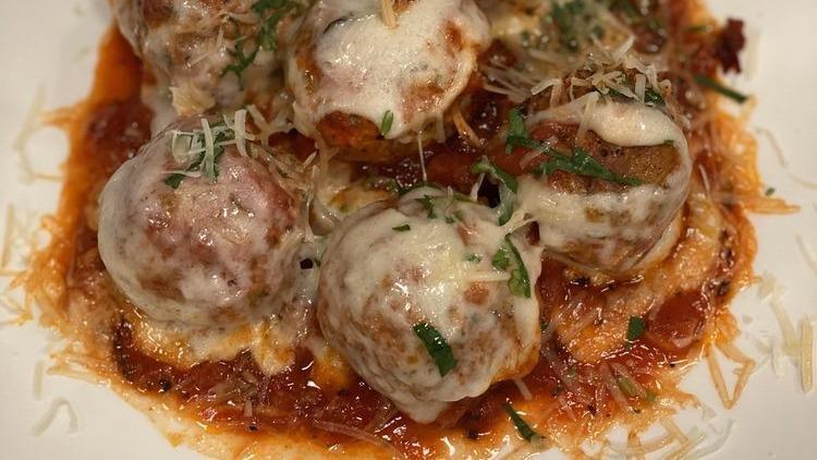 Traditional Balls · Veal, pork, and beef in a marinara sauce with parmesan.