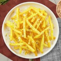 Cheesy Fries · (Vegetarian) Idaho potato fries cooked until golden brown and garnished with salt and melted...