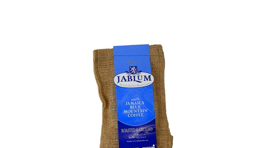 Jamaican Blue Mountain Coffee (12Oz) · Get a 12oz cup of genuine Jamaican Blue Mountain coffee.