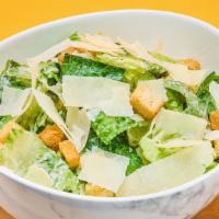 Caesar Salad  · romaine lettuce , anchovies, croutons, homemade Caesar dressing, shaved parmesan, 6 min runn...