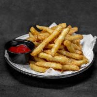 Sea Salt Fries · Crispy hand-cut fries with sea salt.