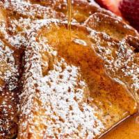 French Toast · Served with Butter & Syrup.