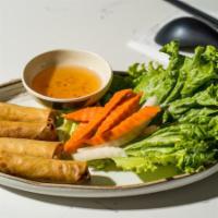 Cha Gio · Cha Gio Crispy Vietnamese Spring Rolls made with pork, shrimp, carrots, glass noodle, onion,...