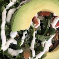 Tostadas · Flat crispy tortilla with refried beans, lettuce, cotija cheese, avocado, with the choice of...