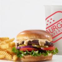 Create Your Own Burger Combo  · Create your own single, double or triple burger seasoned with our signature searing spice wi...