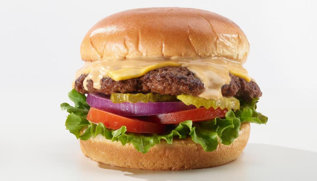 Create Your Own · Create your own single, double or triple burger seasoned with our signature searing spice with your choice of cheese, sauce and toppings on a toasted brioche.